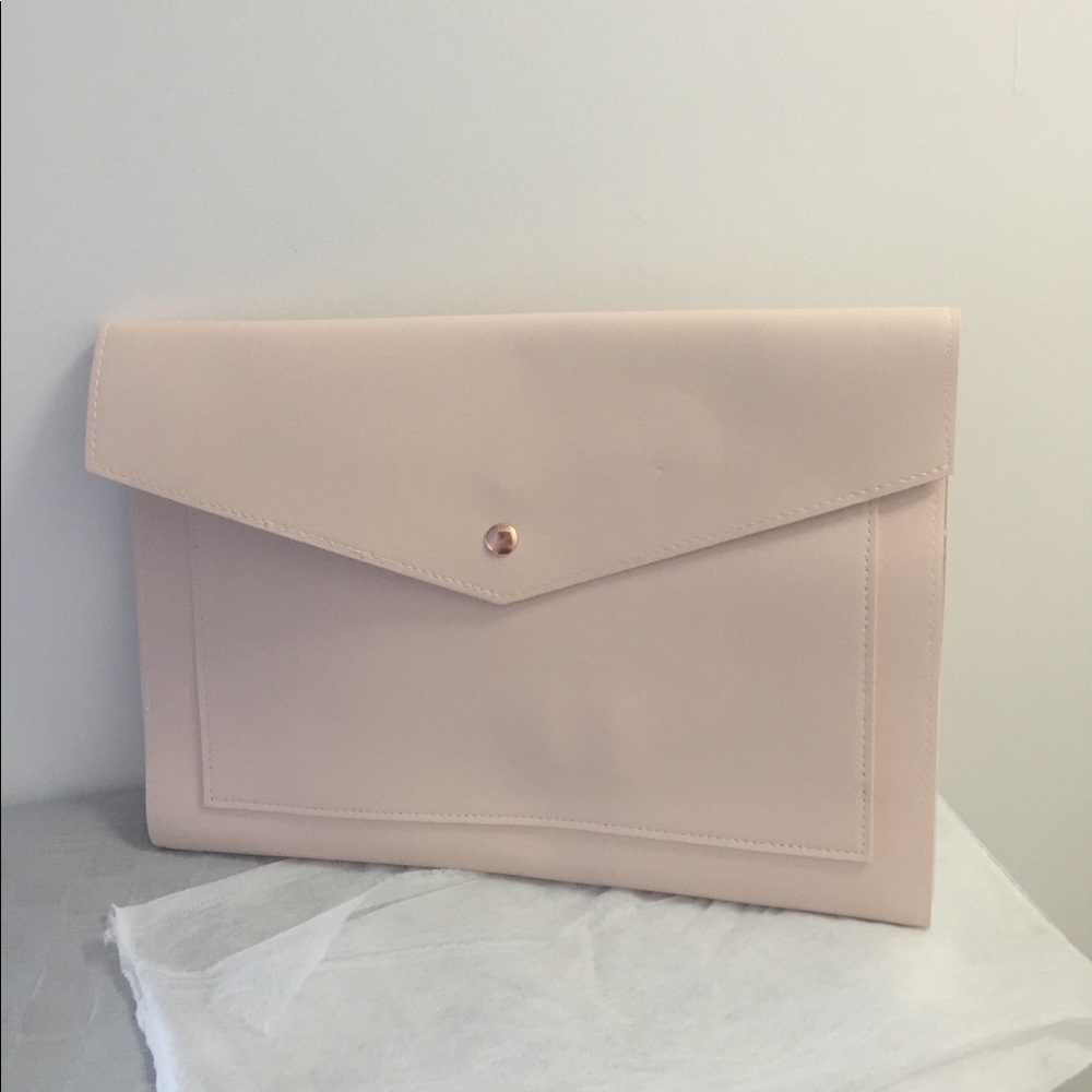Glass ladder & co vegan leather folio in pink
